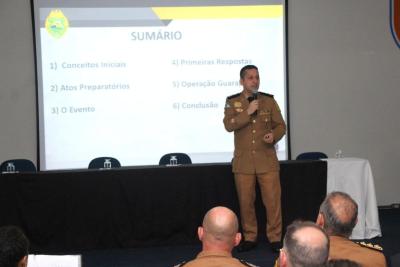 Comandante-Geral da PM apresenta aos policiais e Ã  sociedade resposta ao ataque de Guarapuava